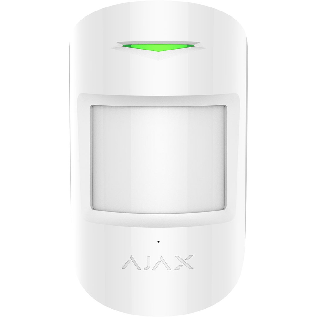 Ajax CombiProtect White - Combined IR motion detector and glass break detector with microphone