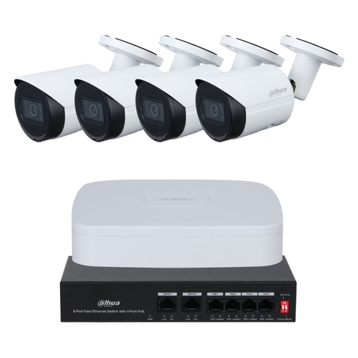 [KIT BASIC 4МP CCTV 4CH Bullet] Dahua Technology KIT BASIC 4МP CCTV 4CH Bullet