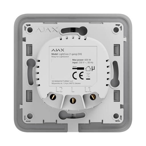 Ajax LightCore (1-gang) - Relé pro 1-gang switch